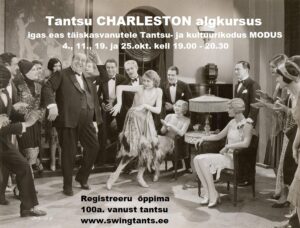 Tantsu CHARLESTON algkursus täiskasvanutele @ Tantsu- ja kultuurikodu MODUS